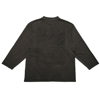 Lugano Long Sleeve T-Shirt - Washed Black