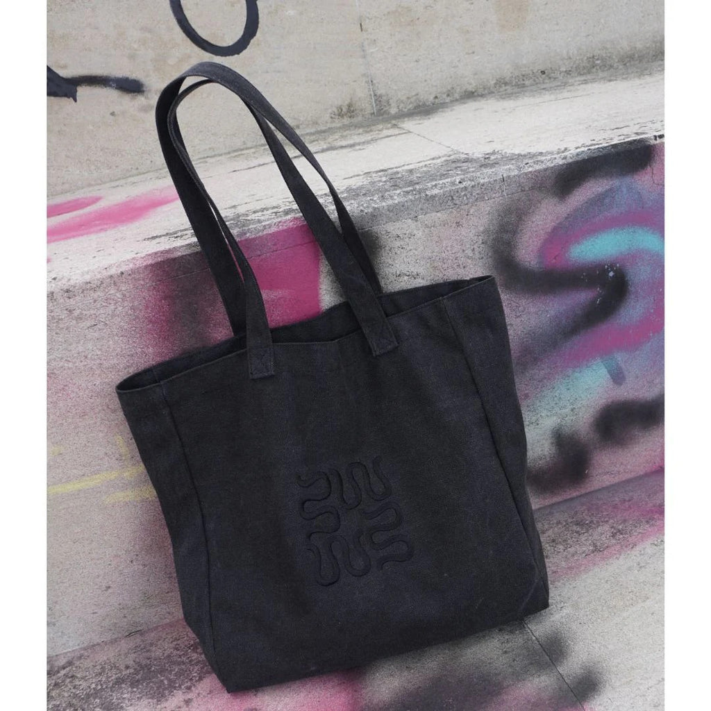 Aequitas Tote Bag // WASHED BLACK