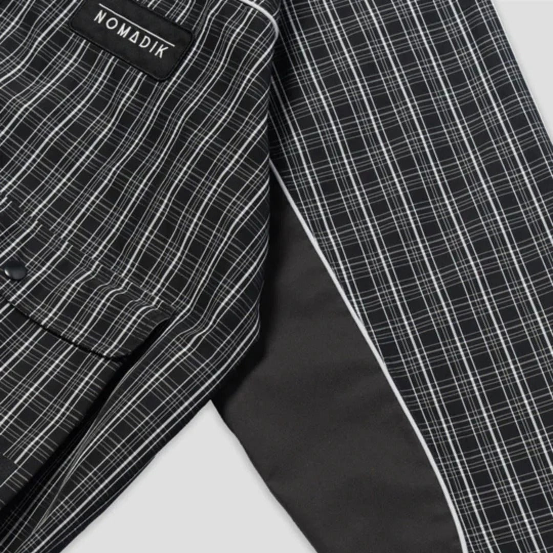 NOMADIK × WASTED TALENT WT OUTERWEAR PNT Wasted Talent X Nomadik Outerwear Pants - Check Grey