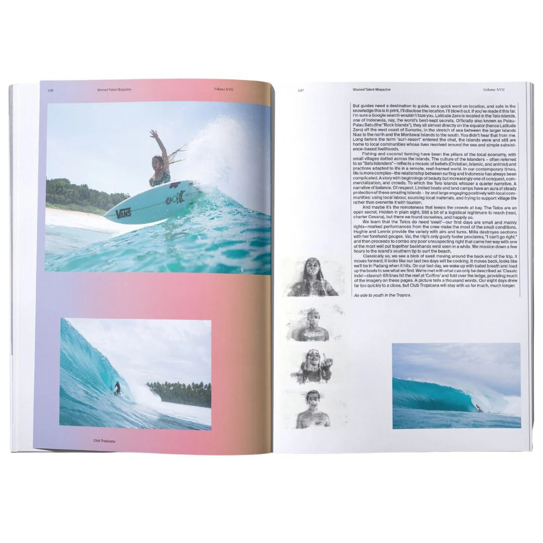 Wasted Talent Magazine Vol XVII & Tote Bag // WHITE, BLACK, PINK