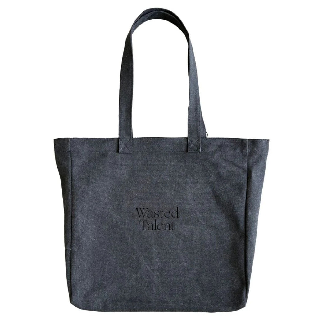 Aequitas Tote Bag // WASHED BLACK