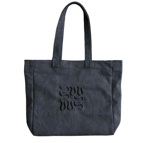 Aequitas Tote Bag // WASHED BLACK