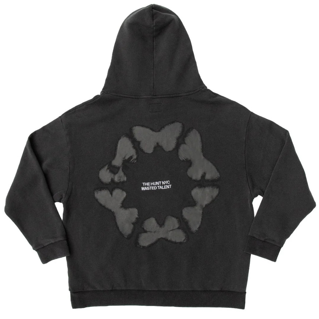 Wasted Talent X The Hunt NYC Hoodie - Washed Black