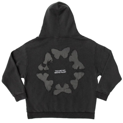 Wasted Talent X The Hunt NYC Hoodie - Washed Black